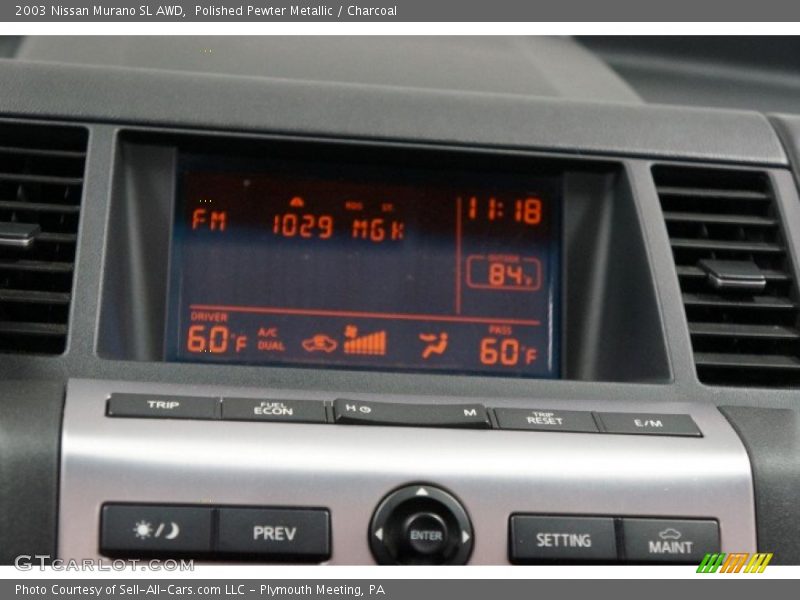 Polished Pewter Metallic / Charcoal 2003 Nissan Murano SL AWD