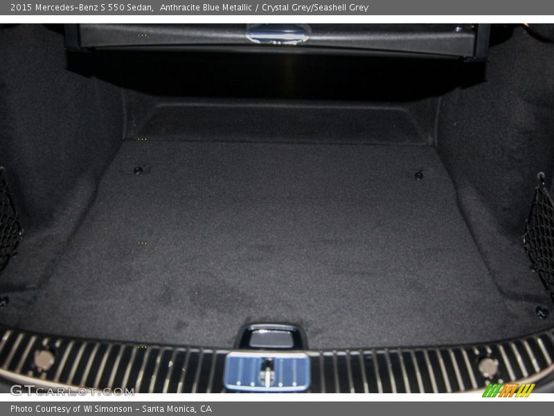 Anthracite Blue Metallic / Crystal Grey/Seashell Grey 2015 Mercedes-Benz S 550 Sedan