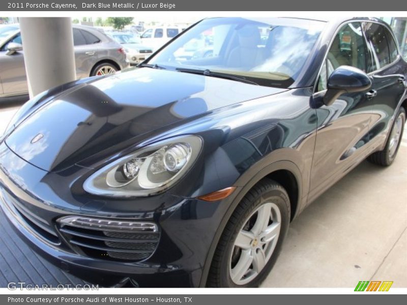 Dark Blue Metallic / Luxor Beige 2011 Porsche Cayenne