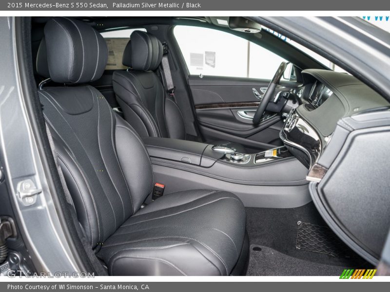 Palladium Silver Metallic / Black 2015 Mercedes-Benz S 550 Sedan