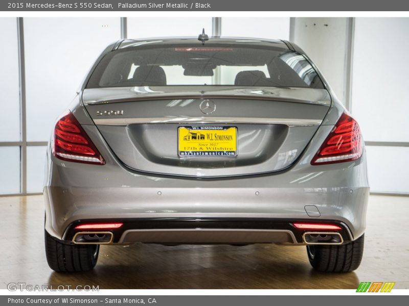 Palladium Silver Metallic / Black 2015 Mercedes-Benz S 550 Sedan