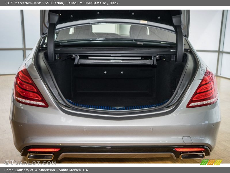 Palladium Silver Metallic / Black 2015 Mercedes-Benz S 550 Sedan