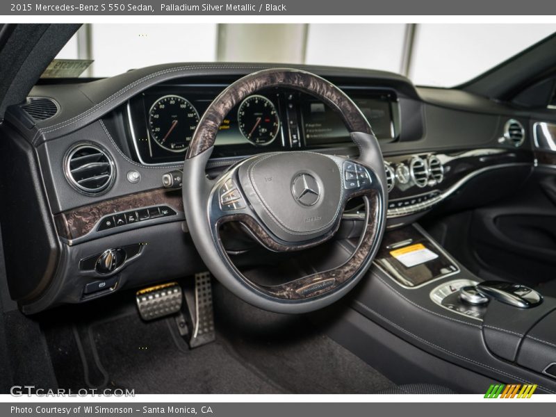 Palladium Silver Metallic / Black 2015 Mercedes-Benz S 550 Sedan