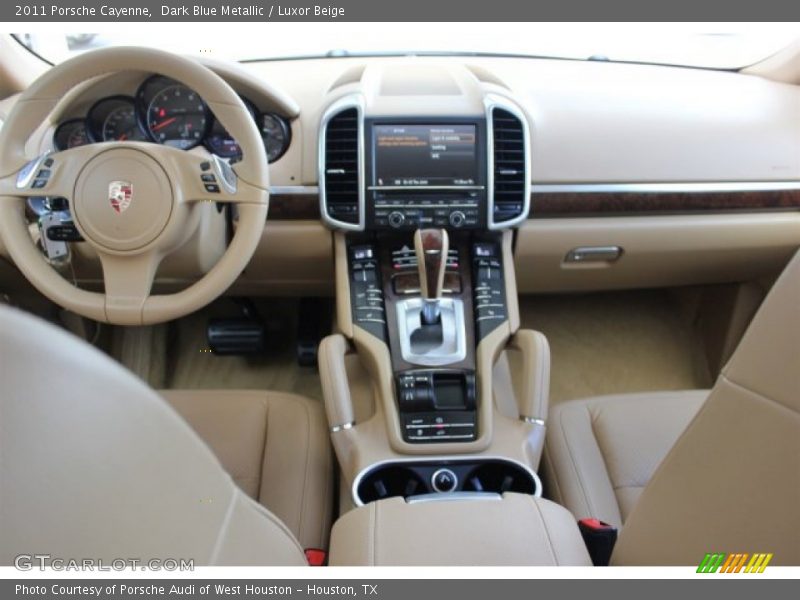 Dark Blue Metallic / Luxor Beige 2011 Porsche Cayenne