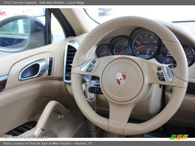 Dark Blue Metallic / Luxor Beige 2011 Porsche Cayenne