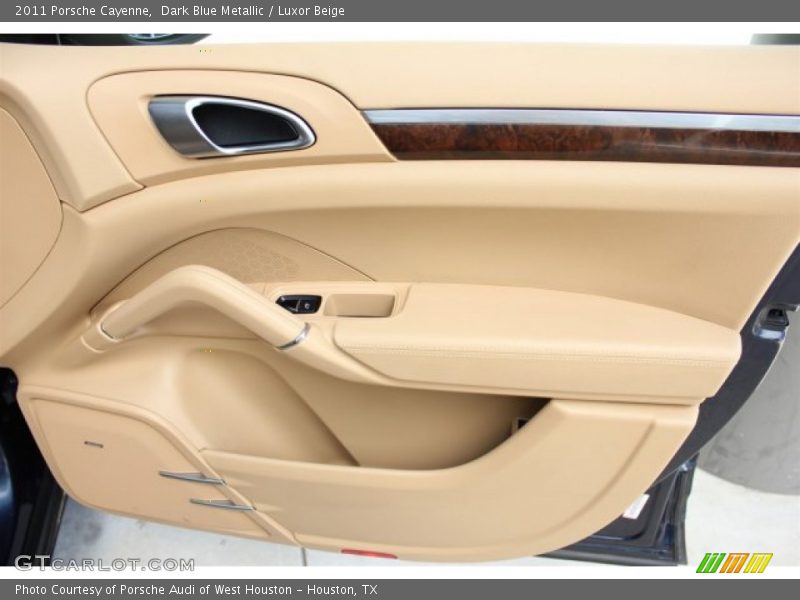Dark Blue Metallic / Luxor Beige 2011 Porsche Cayenne