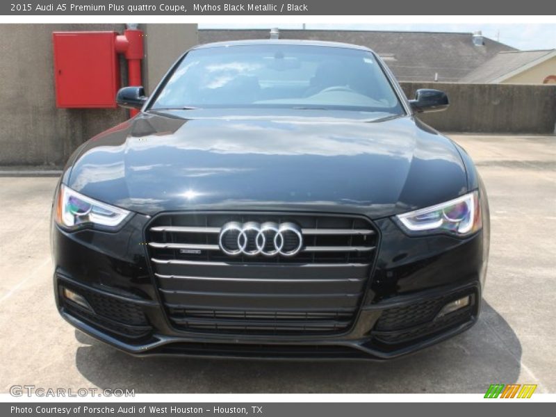Mythos Black Metallic / Black 2015 Audi A5 Premium Plus quattro Coupe