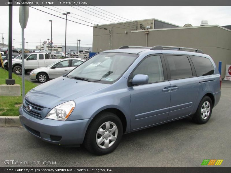 Glacier Blue Metallic / Gray 2008 Kia Sedona LX