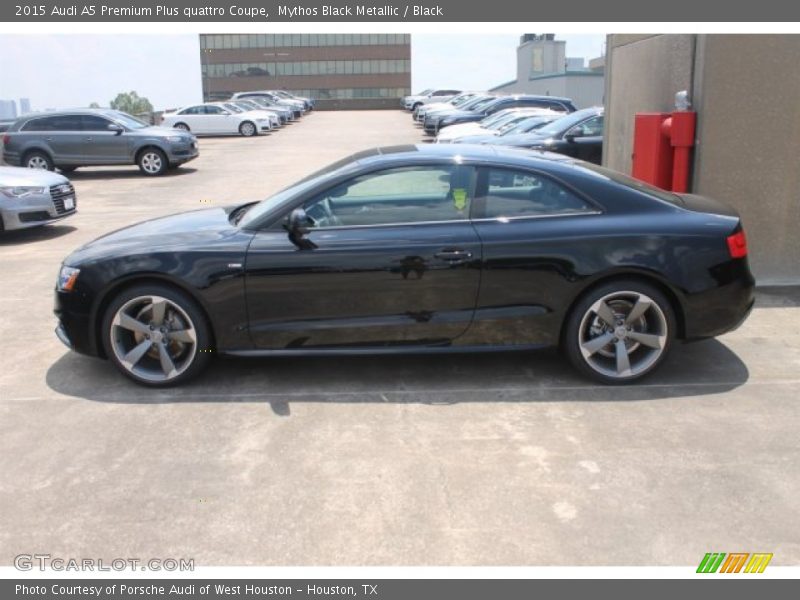 Mythos Black Metallic / Black 2015 Audi A5 Premium Plus quattro Coupe