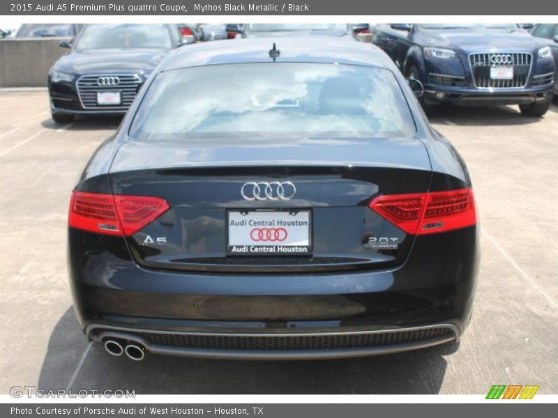 Mythos Black Metallic / Black 2015 Audi A5 Premium Plus quattro Coupe