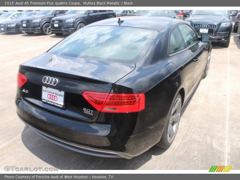 Mythos Black Metallic / Black 2015 Audi A5 Premium Plus quattro Coupe