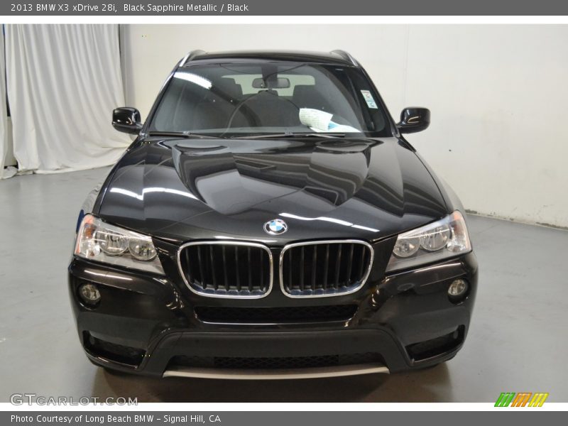 Black Sapphire Metallic / Black 2013 BMW X3 xDrive 28i