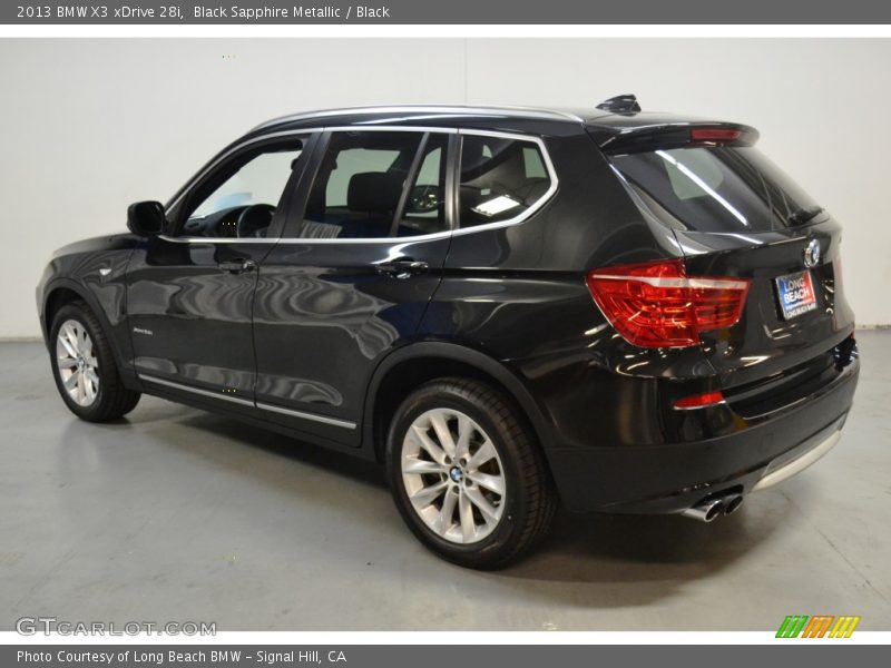 Black Sapphire Metallic / Black 2013 BMW X3 xDrive 28i