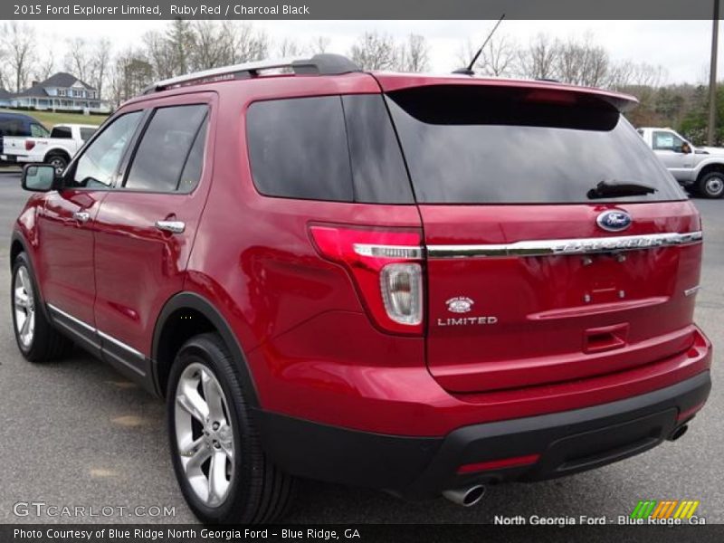 Ruby Red / Charcoal Black 2015 Ford Explorer Limited