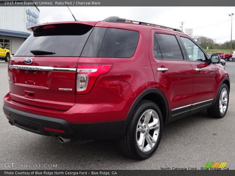 Ruby Red / Charcoal Black 2015 Ford Explorer Limited
