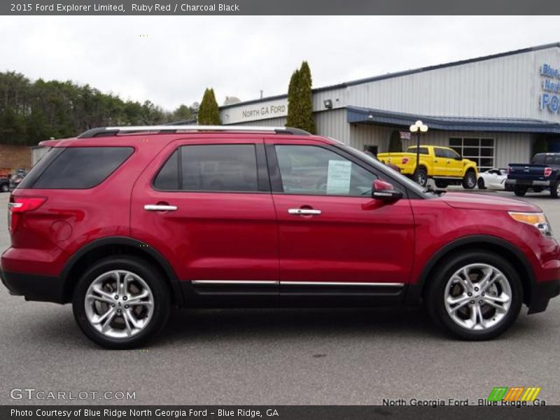 Ruby Red / Charcoal Black 2015 Ford Explorer Limited