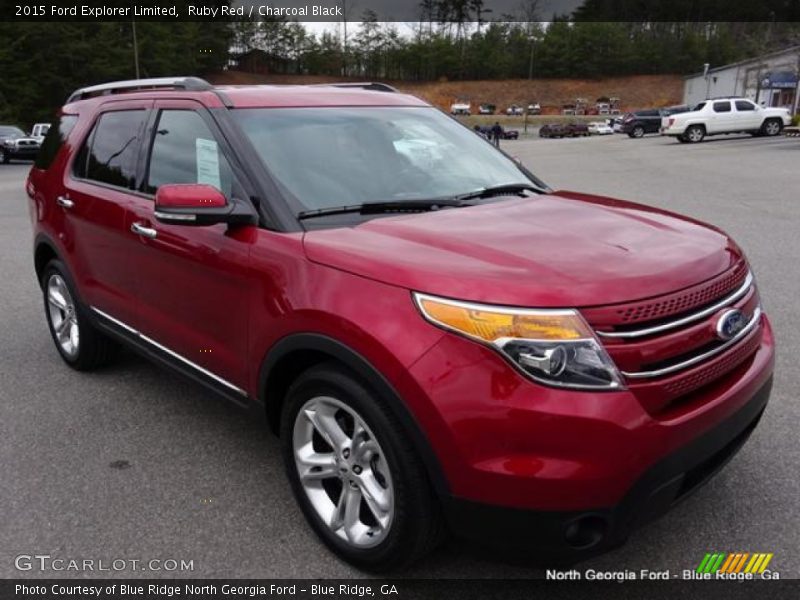 Ruby Red / Charcoal Black 2015 Ford Explorer Limited