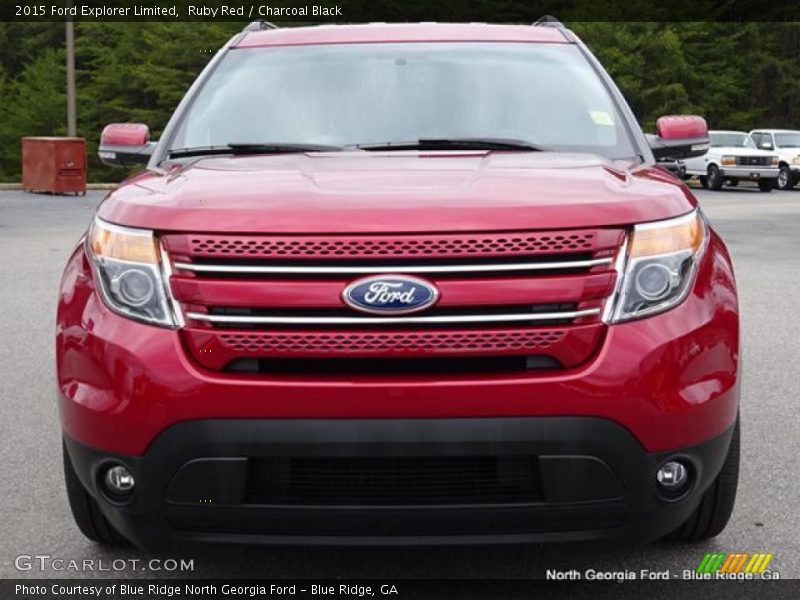 Ruby Red / Charcoal Black 2015 Ford Explorer Limited