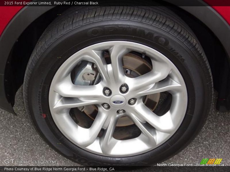 Ruby Red / Charcoal Black 2015 Ford Explorer Limited