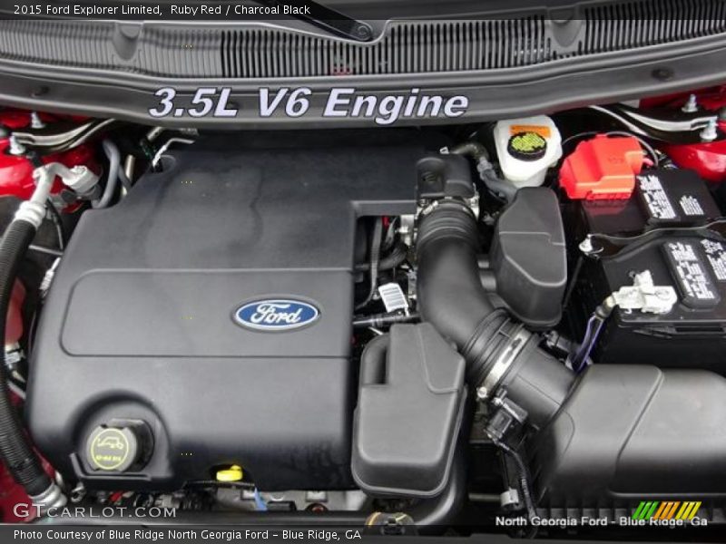 Ruby Red / Charcoal Black 2015 Ford Explorer Limited