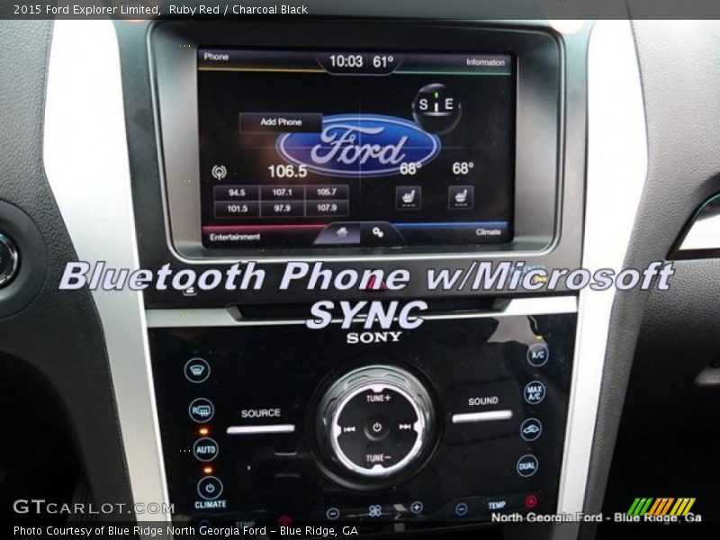 Ruby Red / Charcoal Black 2015 Ford Explorer Limited