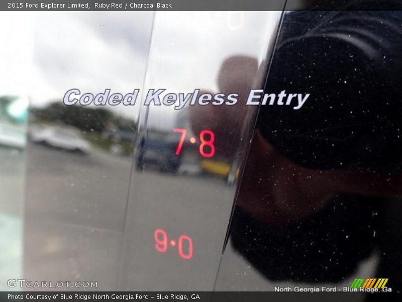 Ruby Red / Charcoal Black 2015 Ford Explorer Limited