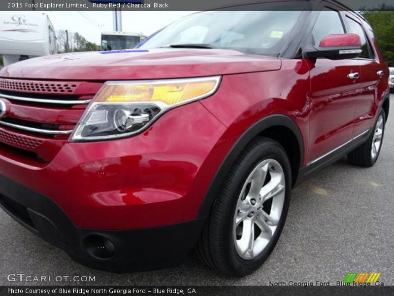 Ruby Red / Charcoal Black 2015 Ford Explorer Limited