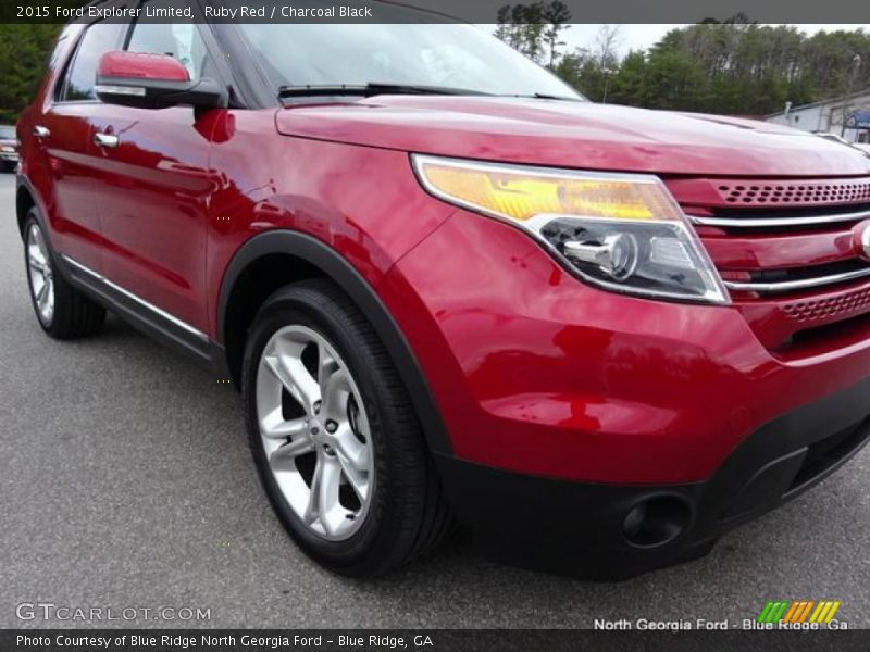 Ruby Red / Charcoal Black 2015 Ford Explorer Limited