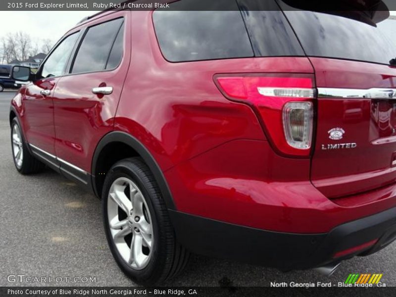 Ruby Red / Charcoal Black 2015 Ford Explorer Limited