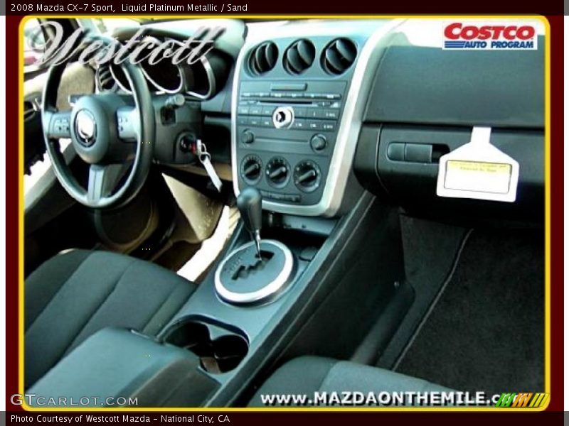 Liquid Platinum Metallic / Sand 2008 Mazda CX-7 Sport