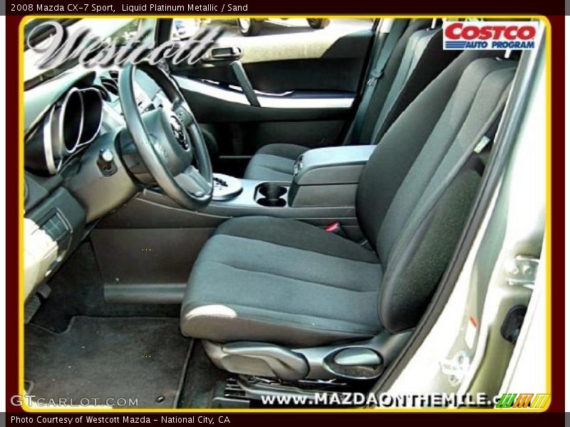 Liquid Platinum Metallic / Sand 2008 Mazda CX-7 Sport
