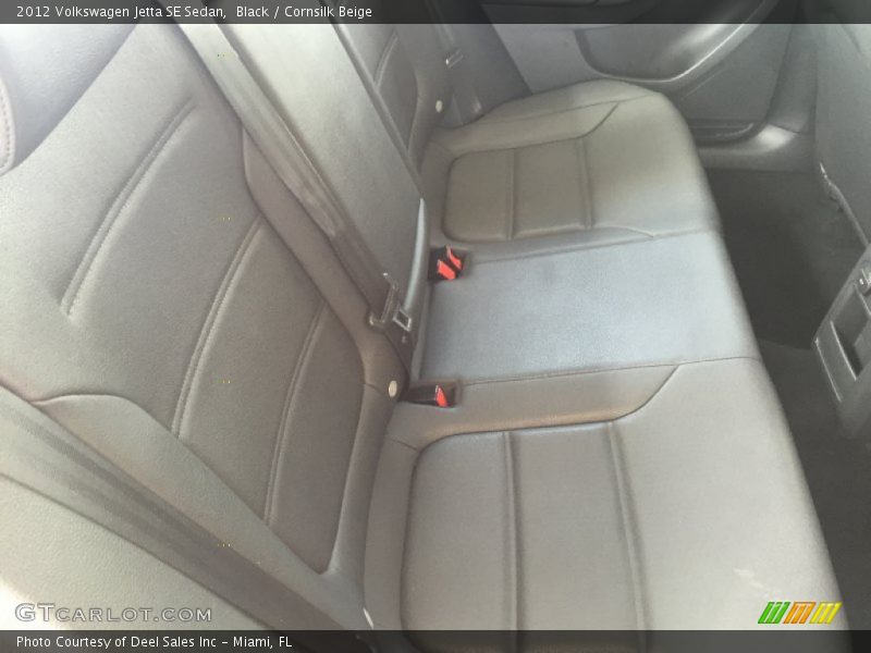 Black / Cornsilk Beige 2012 Volkswagen Jetta SE Sedan
