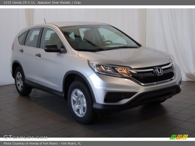 Alabaster Silver Metallic / Gray 2015 Honda CR-V LX