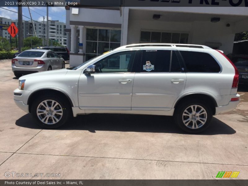 Ice White / Beige 2013 Volvo XC90 3.2