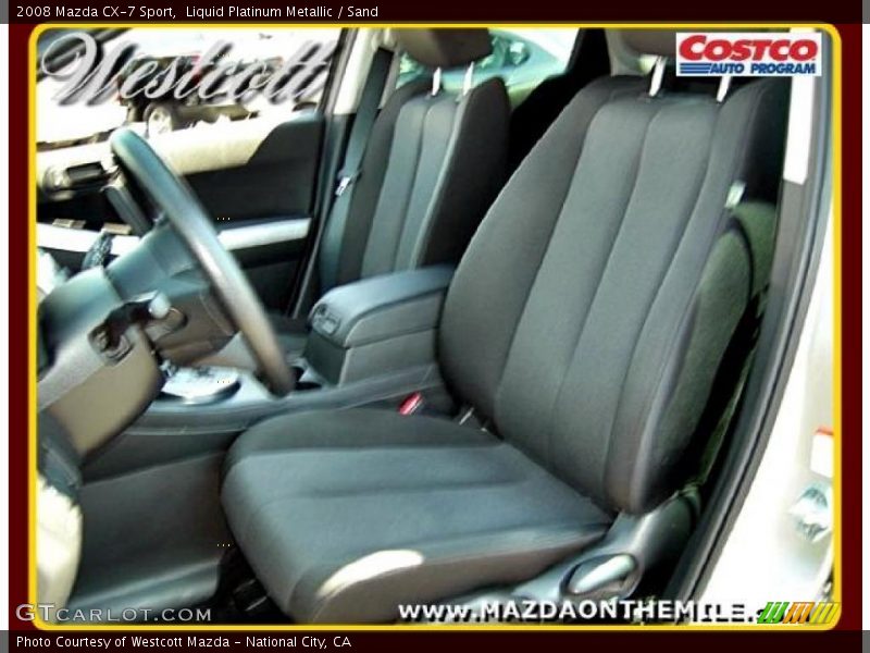 Liquid Platinum Metallic / Sand 2008 Mazda CX-7 Sport