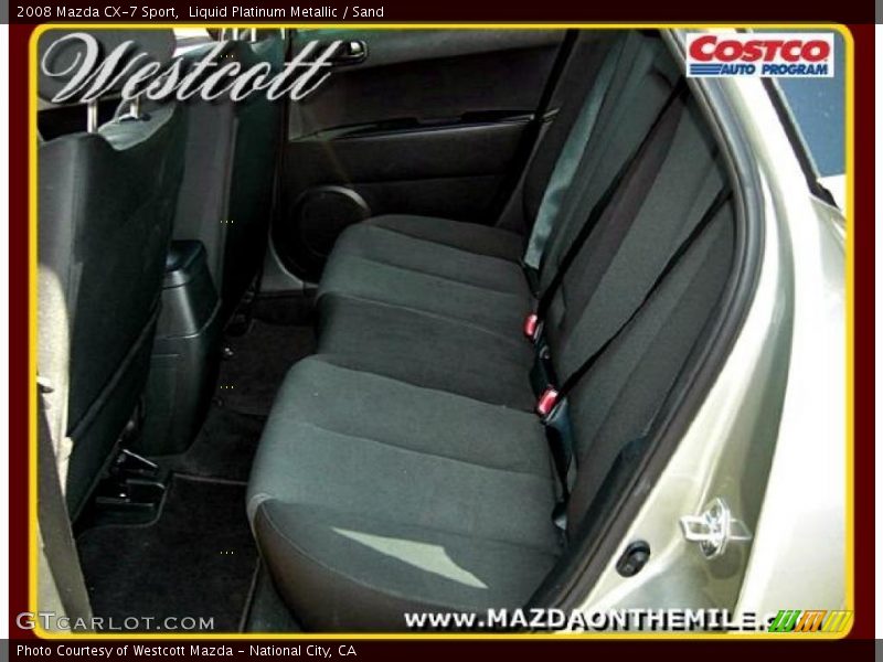 Liquid Platinum Metallic / Sand 2008 Mazda CX-7 Sport