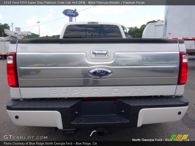 White Platinum Metallic / Platinum Pecan 2016 Ford F350 Super Duty Platinum Crew Cab 4x4 DRW