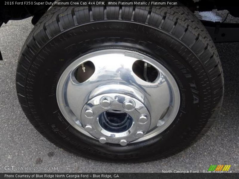 White Platinum Metallic / Platinum Pecan 2016 Ford F350 Super Duty Platinum Crew Cab 4x4 DRW