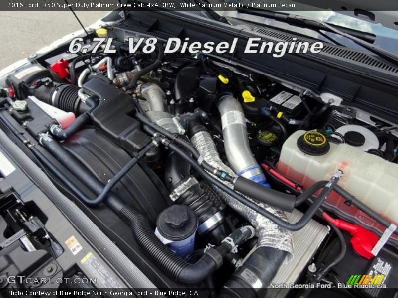 White Platinum Metallic / Platinum Pecan 2016 Ford F350 Super Duty Platinum Crew Cab 4x4 DRW