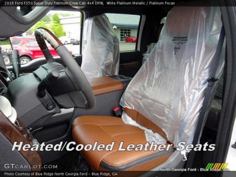 White Platinum Metallic / Platinum Pecan 2016 Ford F350 Super Duty Platinum Crew Cab 4x4 DRW