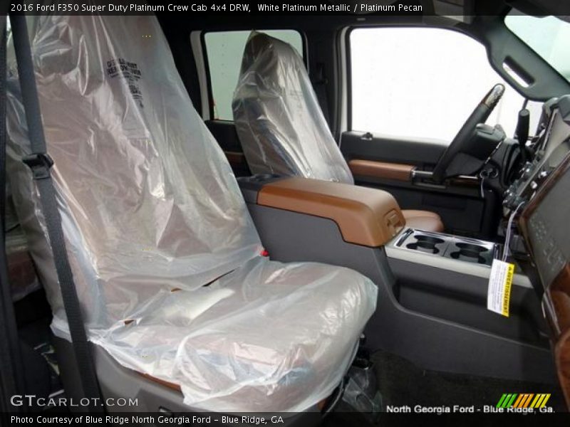 White Platinum Metallic / Platinum Pecan 2016 Ford F350 Super Duty Platinum Crew Cab 4x4 DRW