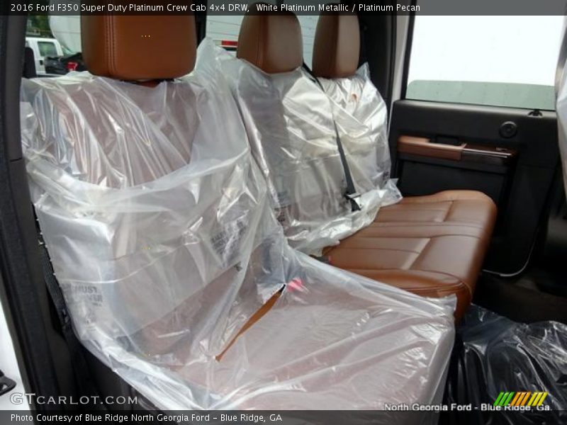 White Platinum Metallic / Platinum Pecan 2016 Ford F350 Super Duty Platinum Crew Cab 4x4 DRW