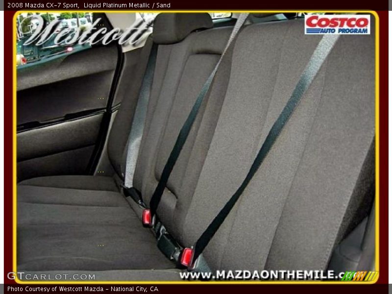Liquid Platinum Metallic / Sand 2008 Mazda CX-7 Sport