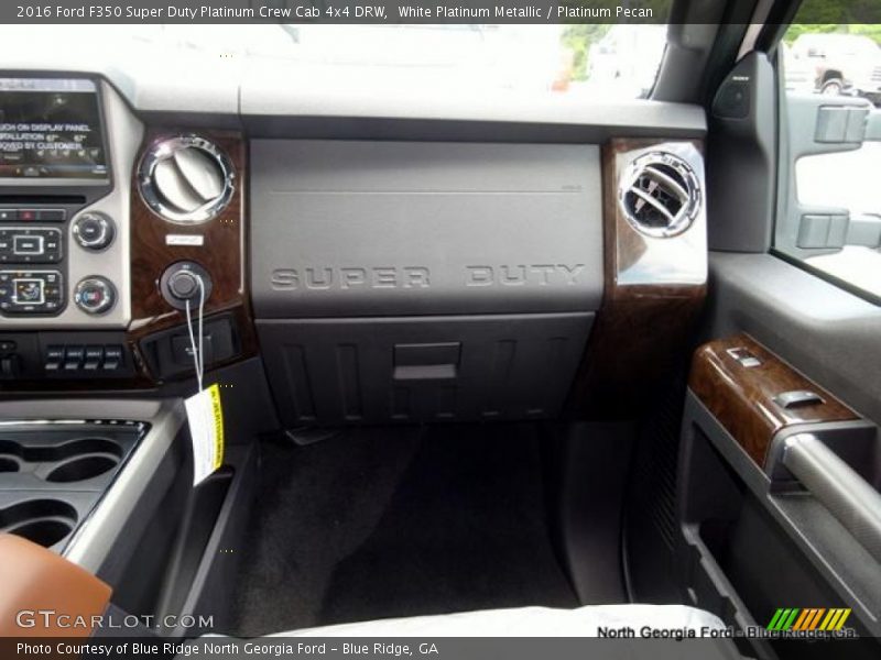 White Platinum Metallic / Platinum Pecan 2016 Ford F350 Super Duty Platinum Crew Cab 4x4 DRW