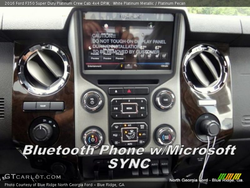 White Platinum Metallic / Platinum Pecan 2016 Ford F350 Super Duty Platinum Crew Cab 4x4 DRW