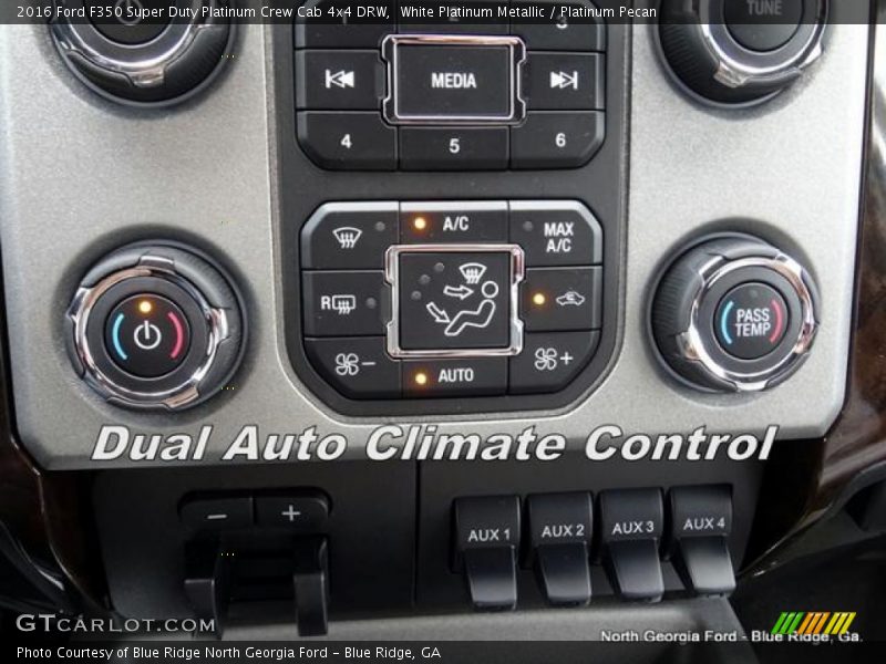 White Platinum Metallic / Platinum Pecan 2016 Ford F350 Super Duty Platinum Crew Cab 4x4 DRW