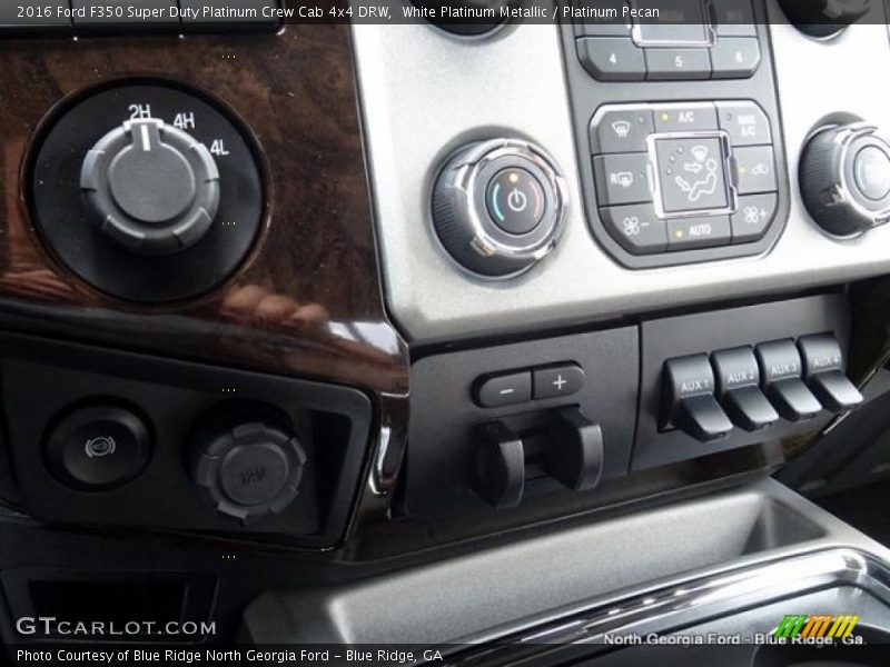 White Platinum Metallic / Platinum Pecan 2016 Ford F350 Super Duty Platinum Crew Cab 4x4 DRW