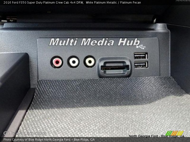 White Platinum Metallic / Platinum Pecan 2016 Ford F350 Super Duty Platinum Crew Cab 4x4 DRW