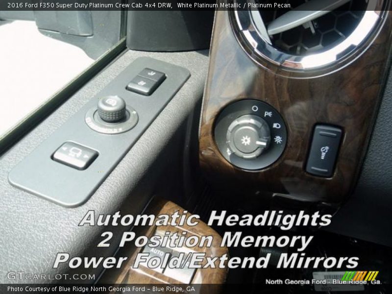 White Platinum Metallic / Platinum Pecan 2016 Ford F350 Super Duty Platinum Crew Cab 4x4 DRW