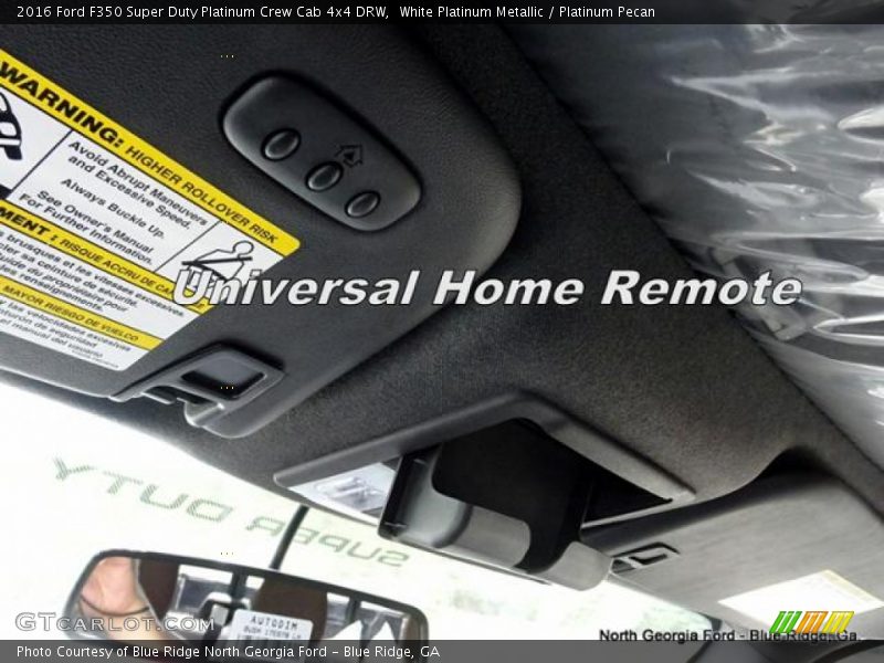 White Platinum Metallic / Platinum Pecan 2016 Ford F350 Super Duty Platinum Crew Cab 4x4 DRW